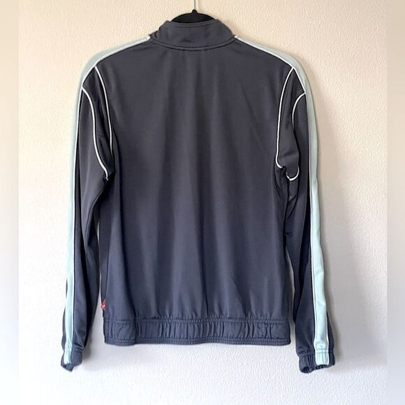 New! Women’s, PUMA, Gray & Light-Teal, Zip-Up, Polyester Active Jacket. Size Med - Picture 2 of 4